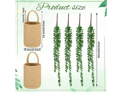 Decorazione Murale in Rattan Artigianale Accessori di Decorazione per Casa e Soggiorno
